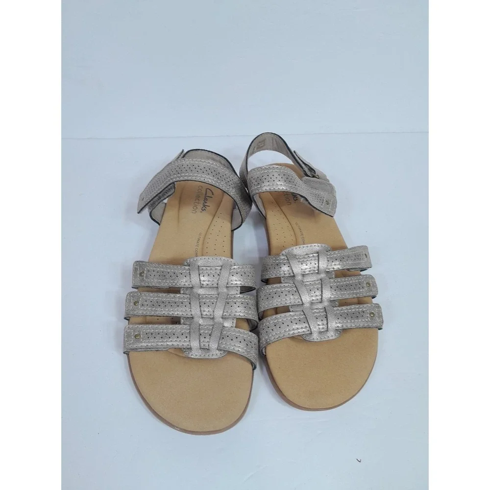 Clarks Womens Elizabelle Kay Beige Casual Sandals Shoes Women Sz 8 - Picture 3 of 12
